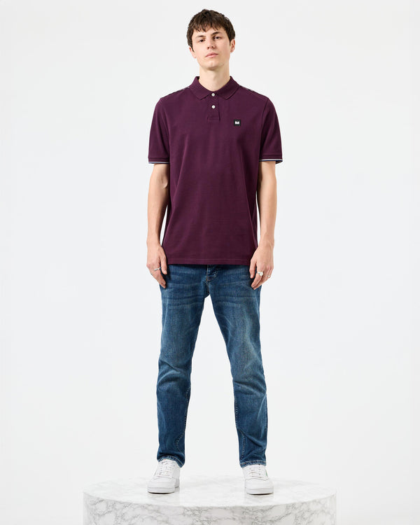 Sakai Polo Shirt Acai Berry/Mid House Check