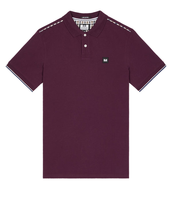 Sakai Polo Shirt Acai Berry/Mid House Check