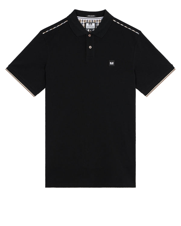 Sakai Polo Shirt Black/Mid House Check