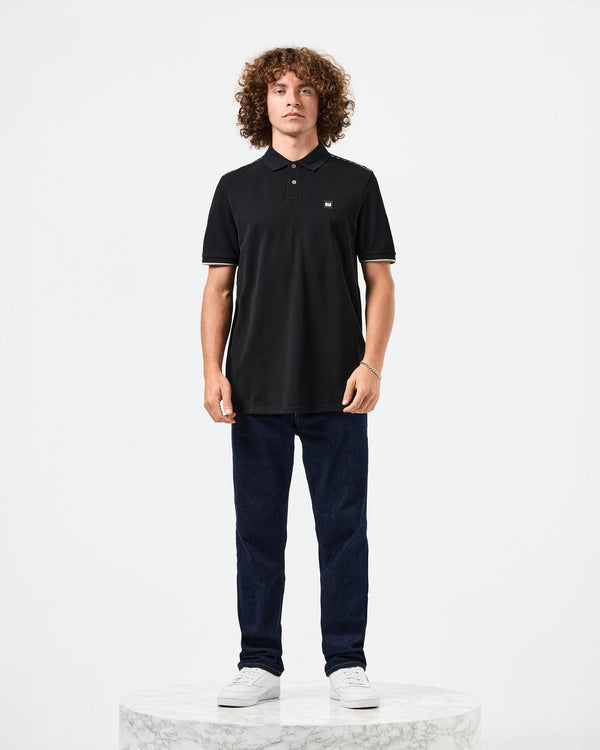 Sakai Polo Shirt Black/Mid House Check