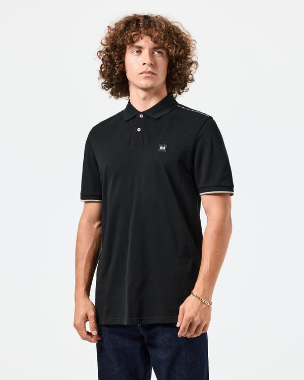 Sakai Polo Shirt Black/Mid House Check