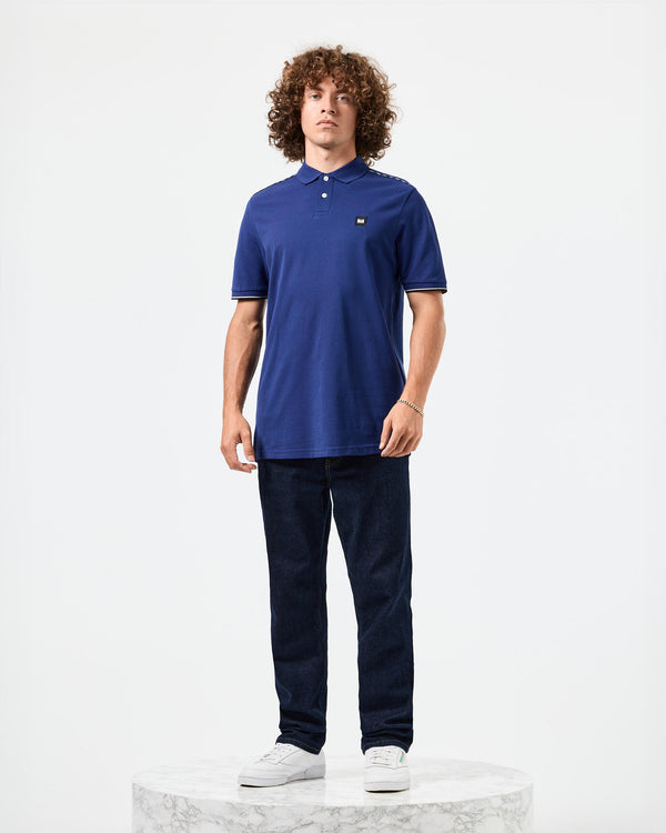 Sakai Polo Shirt Bright Navy/Mid House Check