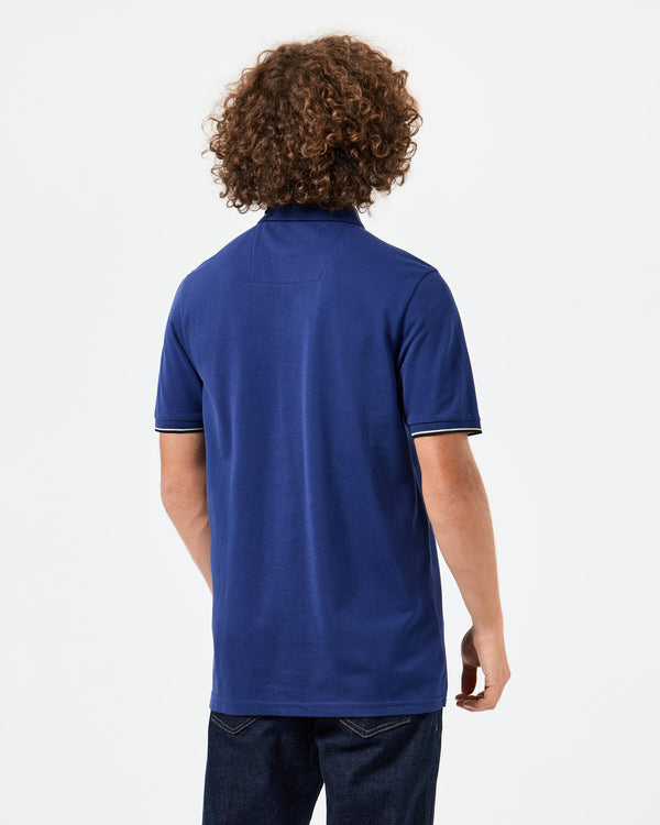 Sakai Polo Shirt Bright Navy/Mid House Check