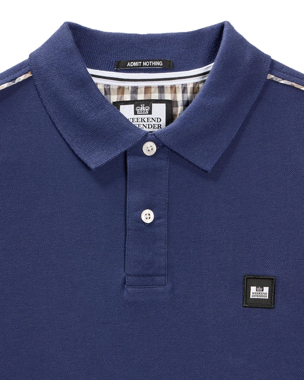 Sakai Polo Shirt Bright Navy/Mid House Check