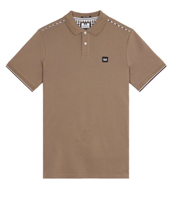 Sakai Polo Shirt Mocha Brown/Mid House Check