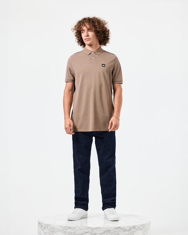 Sakai Polo Shirt Mocha Brown/Mid House Check