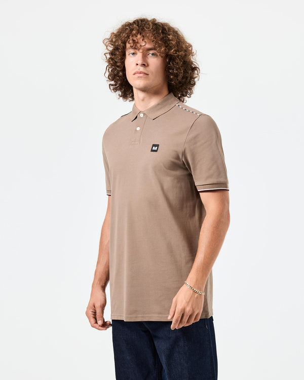 Sakai Polo Shirt Mocha Brown/Mid House Check