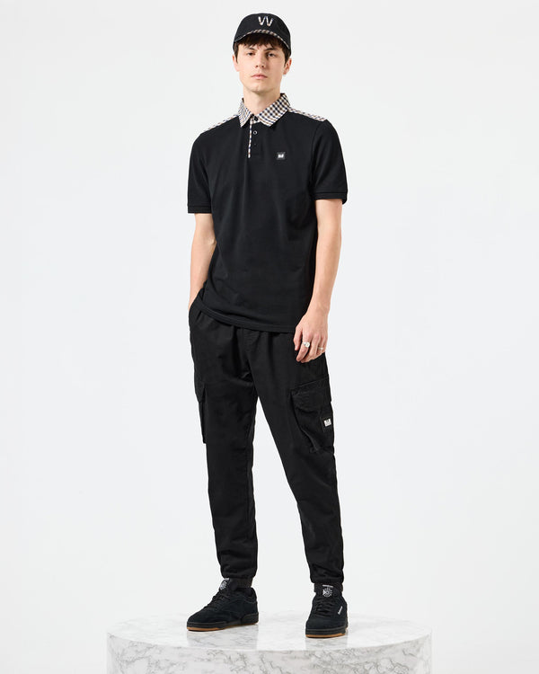 Costa Polo Shirt Black/Mid House Check