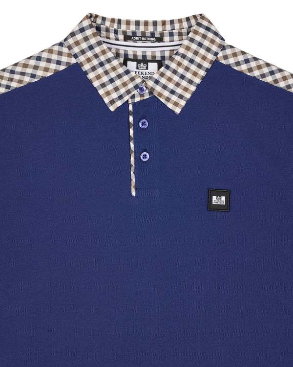 Costa Polo Shirt Bright Navy/Mid House Check