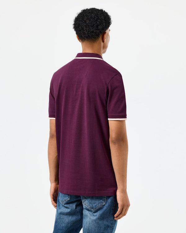 Shore Polo Shirt Acai Berry/Abalone