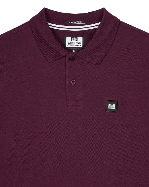 Dice Polo Shirt Acai Berry