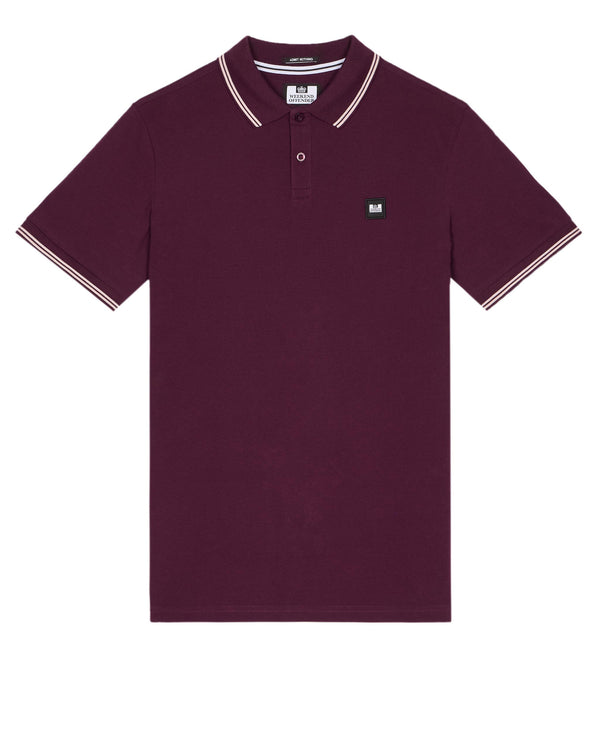 Farina Polo Shirt Acai Berry/Pale Blush