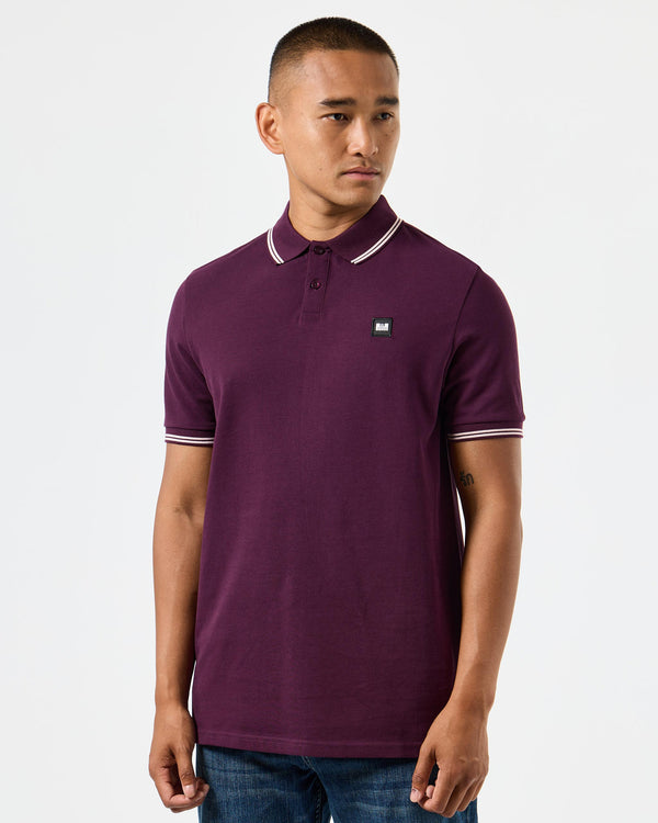 Farina Polo Shirt Acai Berry/Pale Blush