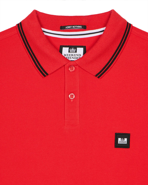 Farina Polo Shirt Cayenne Red/Black