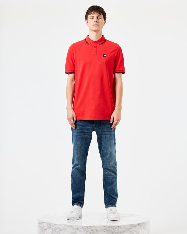 Farina Polo Shirt Cayenne Red/Black