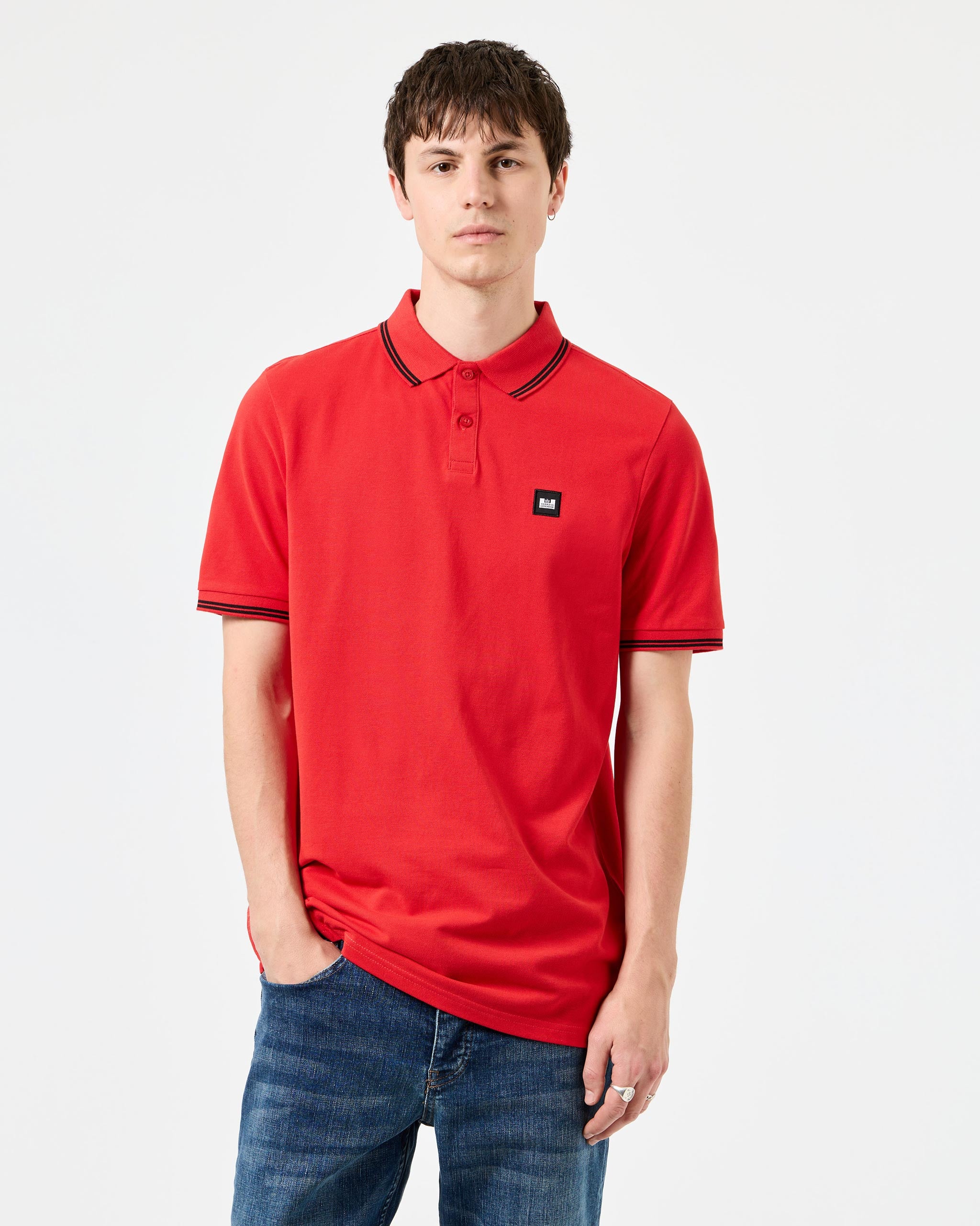 Farina Polo Shirt Cayenne Red/Black