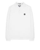 Dice Long Sleeve Polo Shirt White