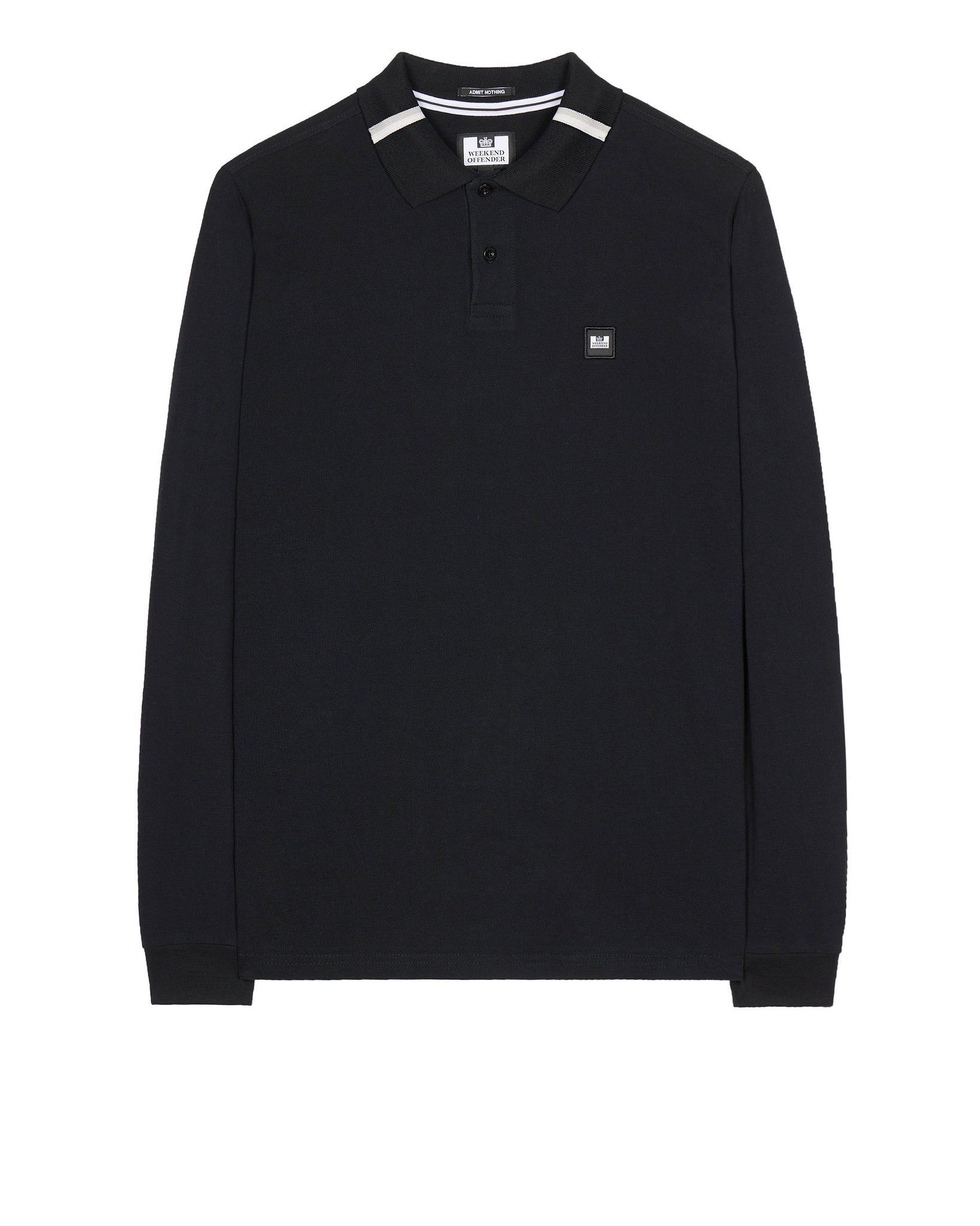 Boman Long Sleeve Polo Shirt Black