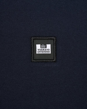 Boman Long Sleeve Polo Shirt Navy
