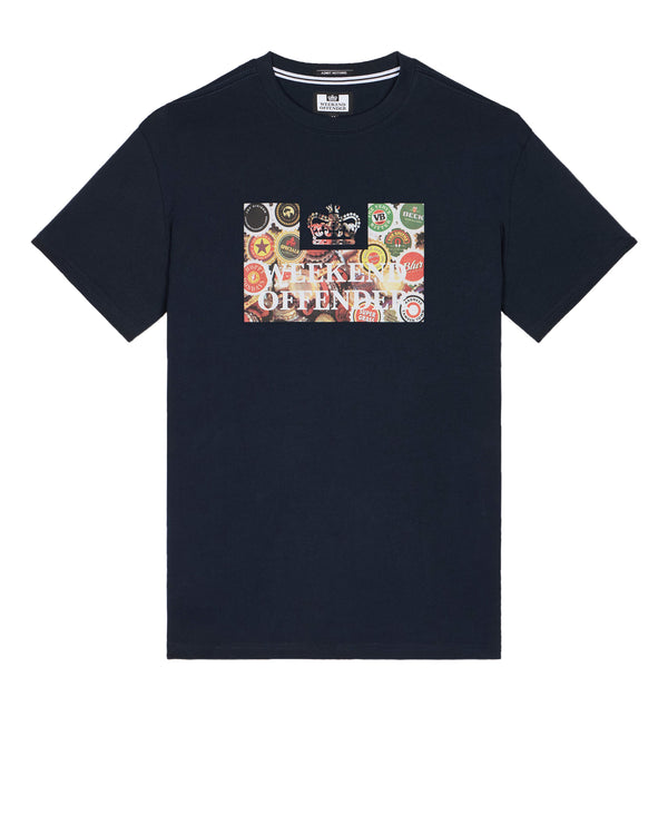 Caps Graphic T-Shirt Navy