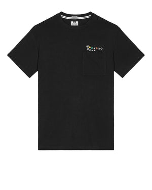 Kyra Grafik-T-Shirt Schwarz
