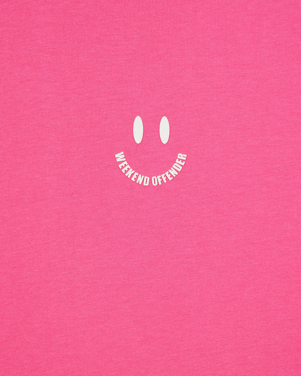 Smile Graphic T-Shirt Candy Pink