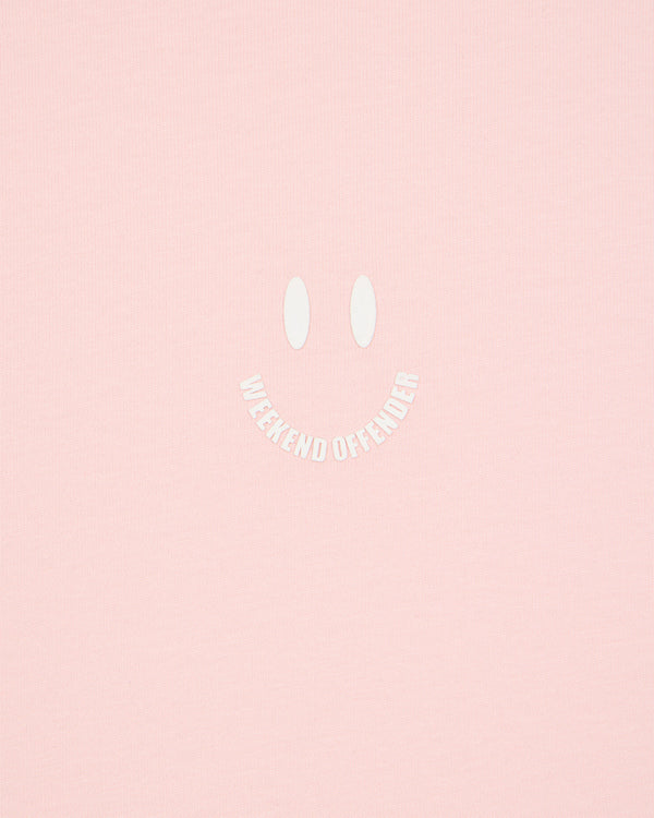 Smile Graphic T-Shirt Pale Blush Pink