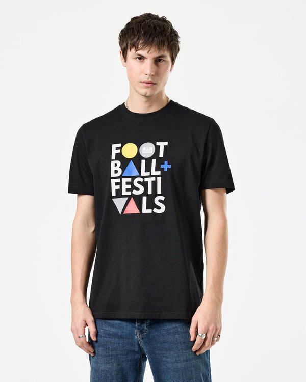 Football + Festivals Graphic T-Shirt Black