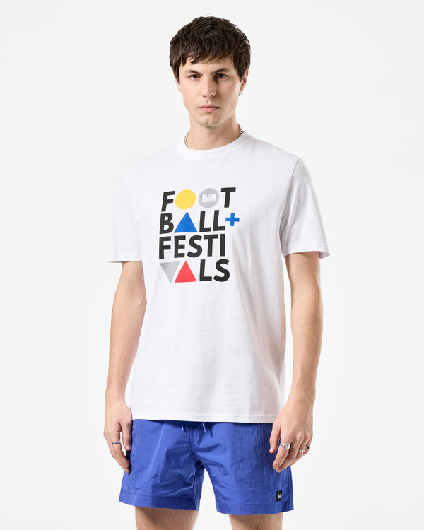 Football + Festivals Graphic T-Shirt White