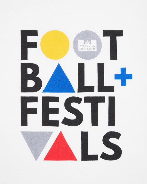 Football + Festivals Graphic T-Shirt White