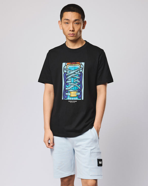 Laces Graphic T-Shirt Black