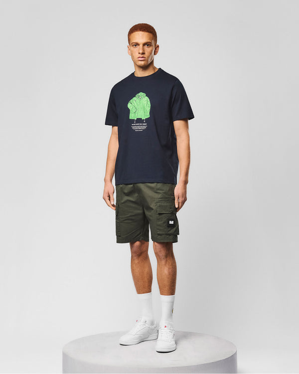 Maglietta grafica Naz blu navy