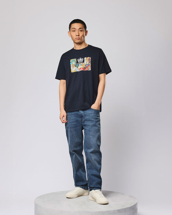 Maglietta grafica D'arblay blu navy