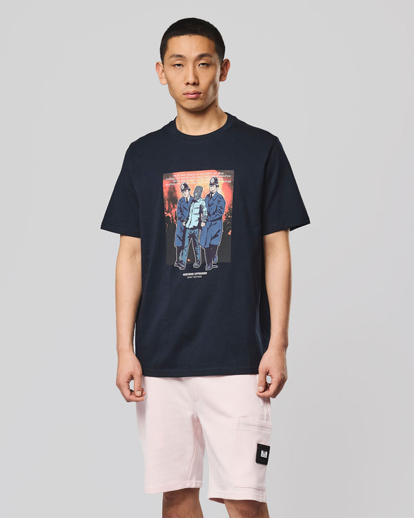 Maglietta grafica Murvin blu navy