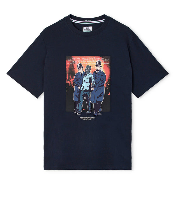 Maglietta grafica Murvin blu navy