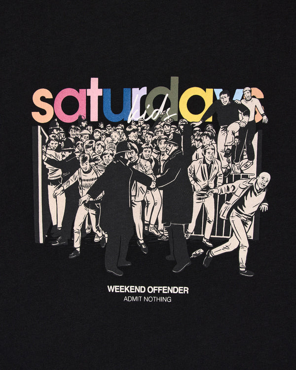 Saturdays Kids Graphic T-Shirt Black