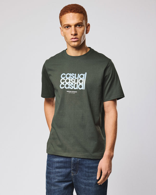 W.O.L. Graphic T-Shirt Black Forest Green