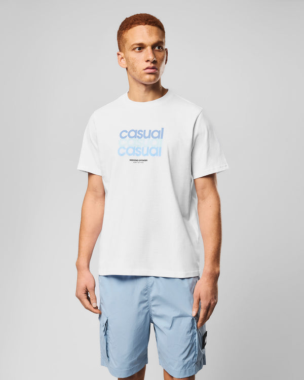 WOL Grafik-T-Shirt Weiß