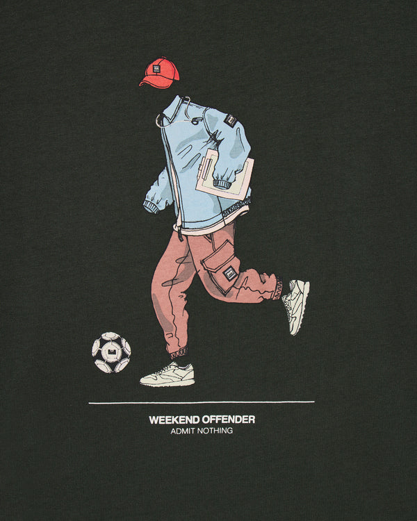 Biskra Graphic T-Shirt Black Forest Green