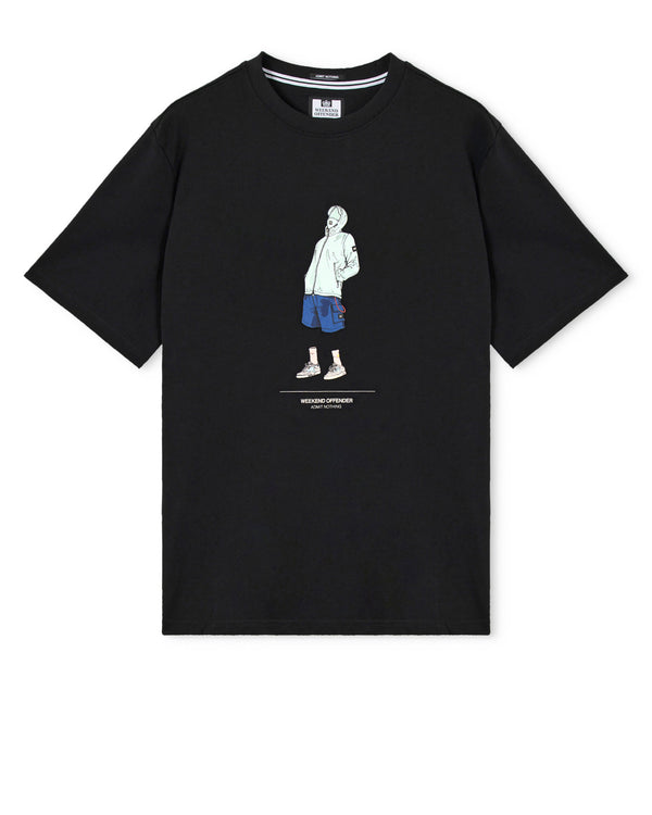 Maglietta grafica Drarga nera