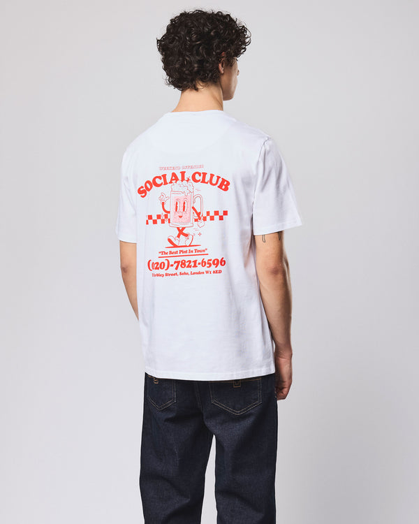 Social Club Graphic T-Shirt White