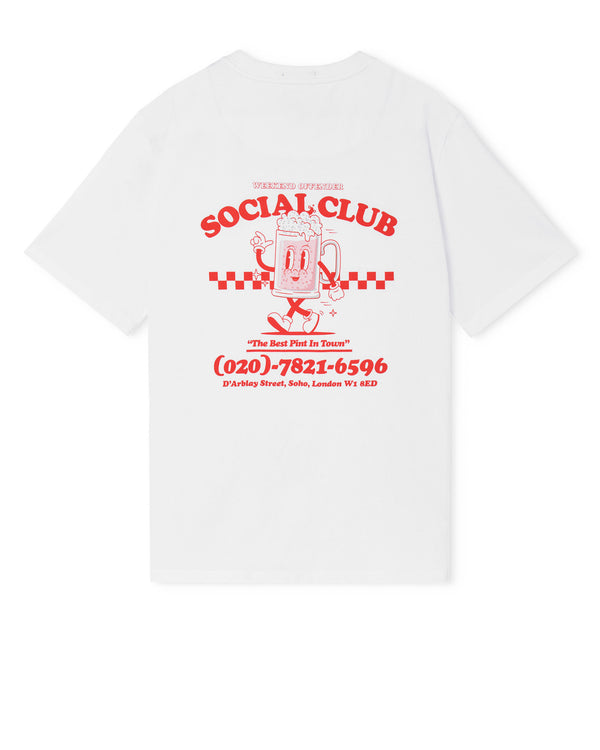 Social Club Graphic T-Shirt White