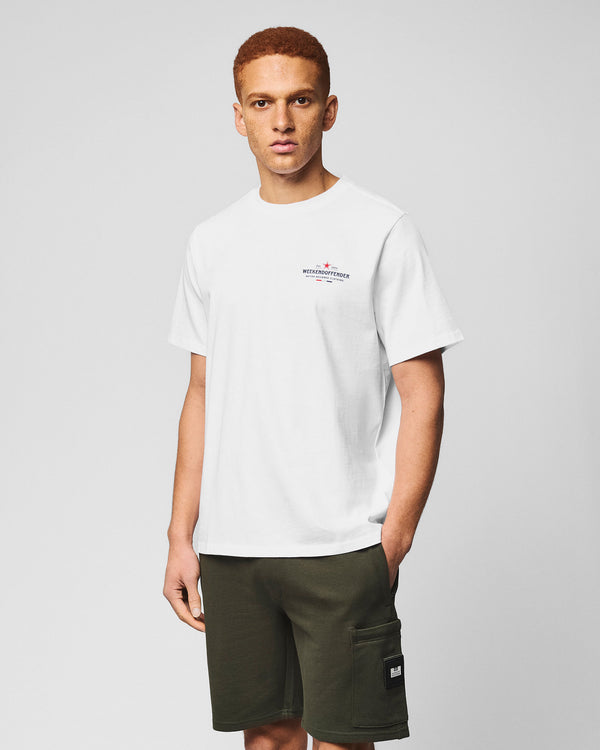 Bergamo Grafik-T-Shirt Weiß