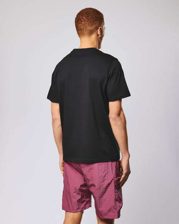 Bangalter Grafik-T-Shirt Schwarz