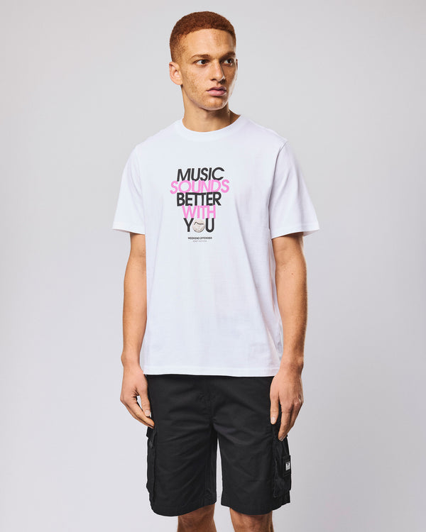 Bangalter Grafik-T-Shirt Weiß