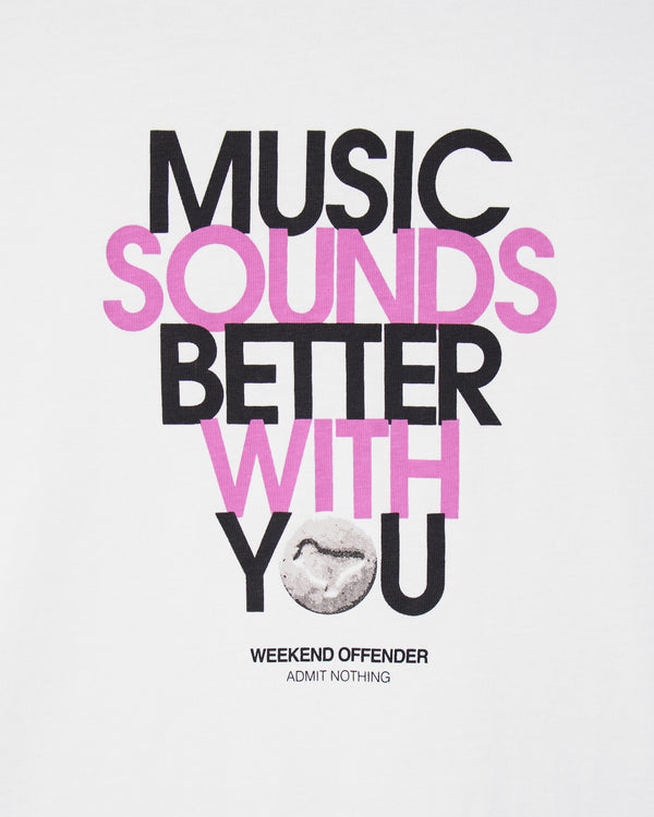 Bangalter Grafik-T-Shirt Weiß