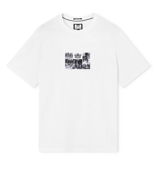 Albion Grafik-T-Shirt Weiß