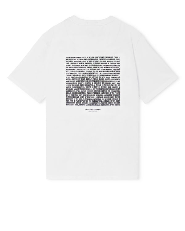 Albion Grafik-T-Shirt Weiß