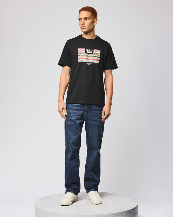 Vinyl Graphic T-Shirt Black