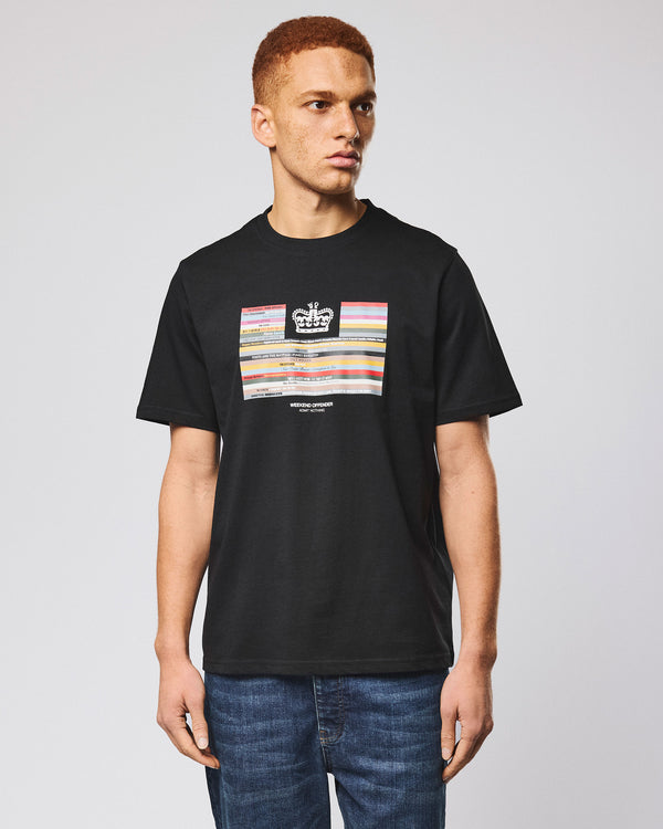 Vinyl Graphic T-Shirt Black